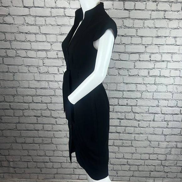 Calvin Klein Shift Dress - Button Up with Wrap Tie - Picture 4 of 6